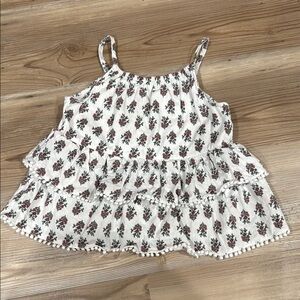 Wonder Nation White Floral Kids Top